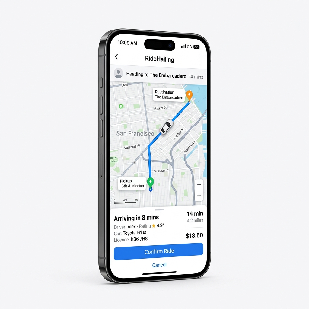 Instant Rides App Interface